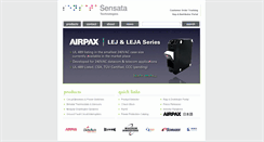 Desktop Screenshot of airpax.sensata.com